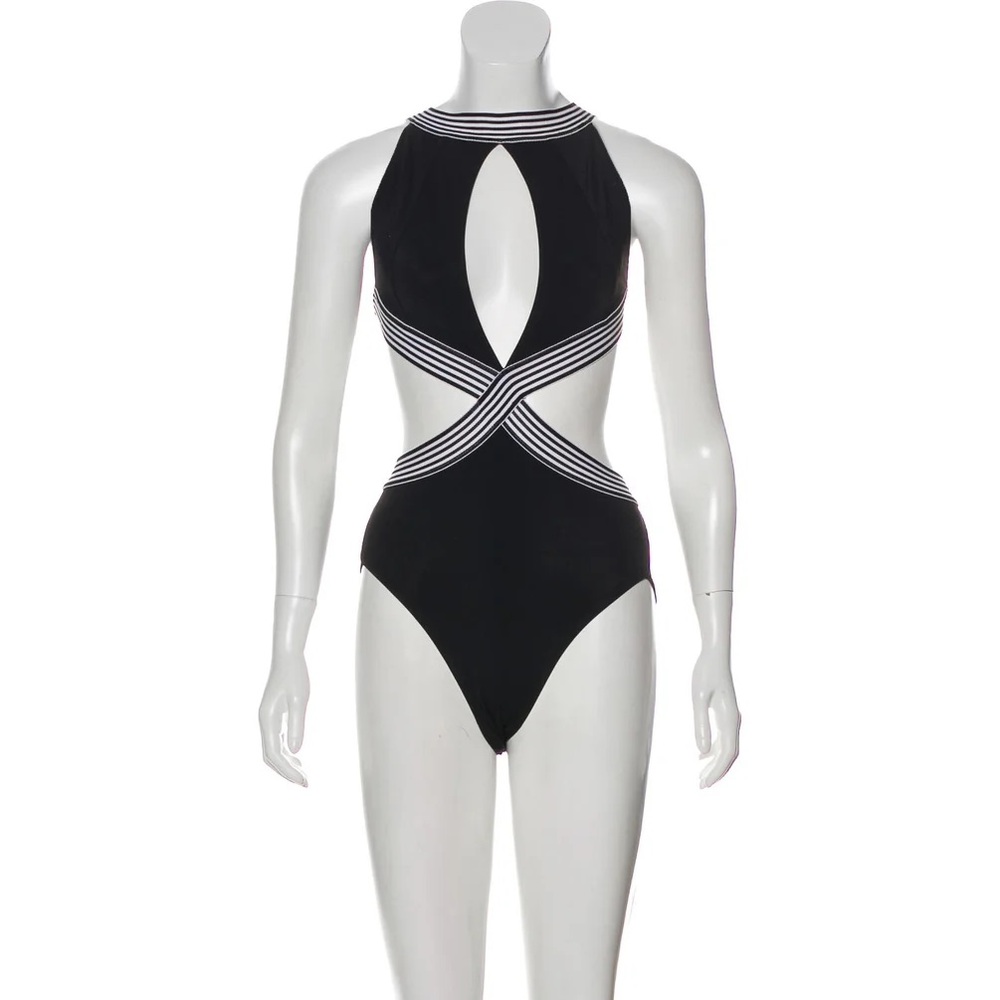 Herve leger one piece bathing suit with tags M